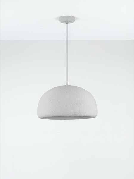 Stojací lampa Davo světle šedá 43 x 225,5 cm – svetlosivá