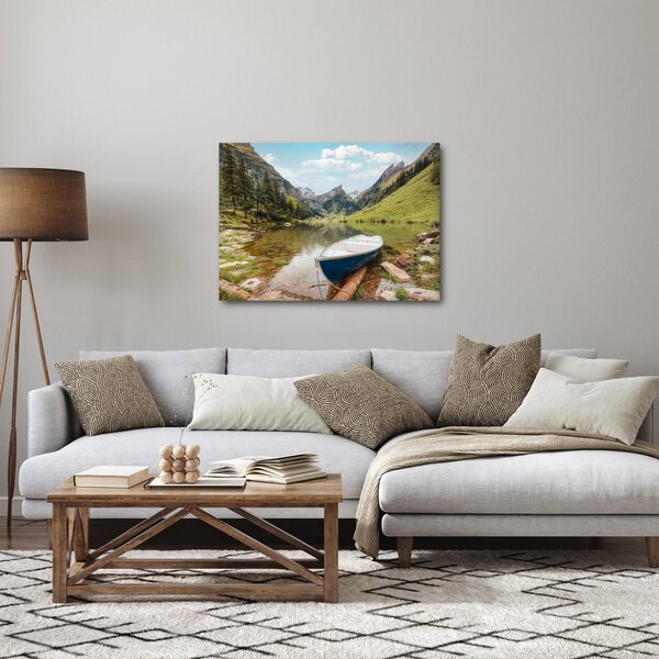 Obraz - Seealpsee, jezero Švýcarska (70x50 cm)