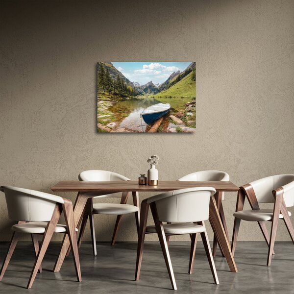 Obraz - Seealpsee, jezero Švýcarska (70x50 cm)