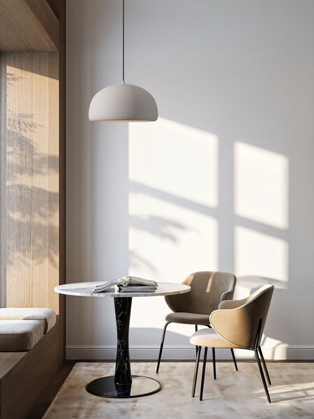 Stojací lampa Davo světle šedá 43 x 225,5 cm – svetlosivá