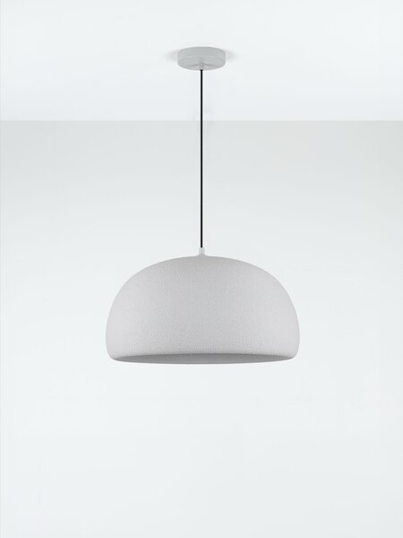 Stojací lampa Davo světle šedá 50 x 228,5 cm – svetlosivá