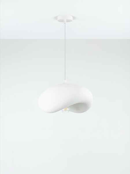 Stojací lampa Bambel bílá