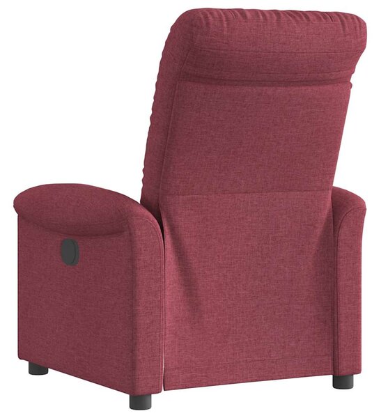 Elektrické polohovací křeslo vínové textil 3303237
