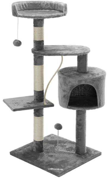 Deuba Škrabadlo pro kočky 112 cm - šedé