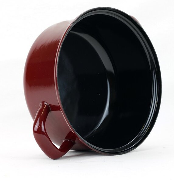 BELIS Smaltovaný rendlík ø 16 cm - 1.4 l - STANDARD BORDO - 22416-08300005