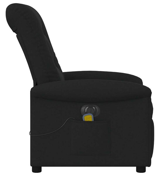 Elektrické masážní polohovací křeslo černé textil 3303246