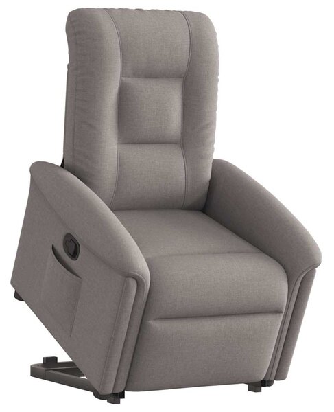 Zvedací polohovací křeslo taupe textil 3303261