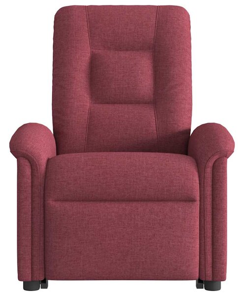 Zvedací polohovací křeslo vínové textil 3303257