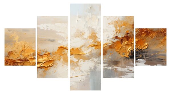 Obraz - Zlatá textura (125x70 cm)