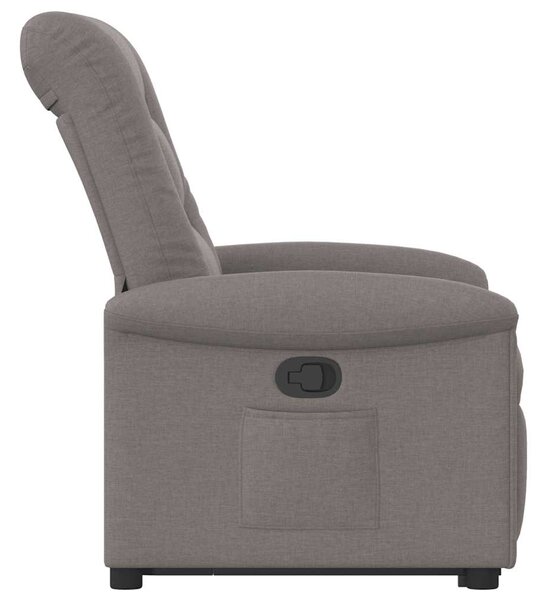 Zvedací polohovací křeslo taupe textil 3303261