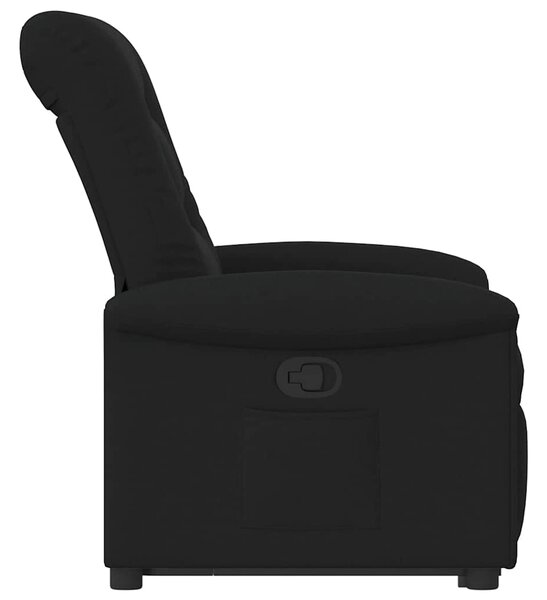 Zvedací polohovací křeslo černé textil 3303256