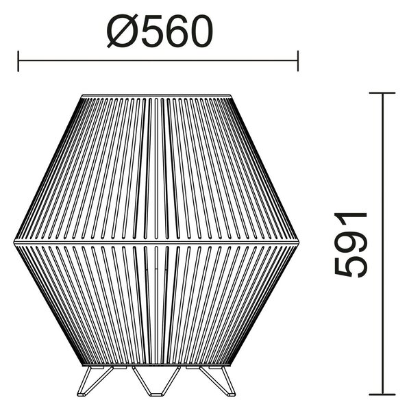 Cristher Nell LED podlahová lampa antracitová 250mm