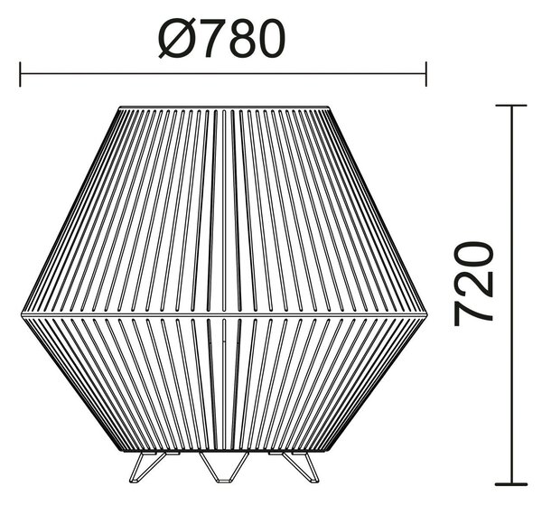 Cristher Nell LED podlahová lampa antracitová 250mm