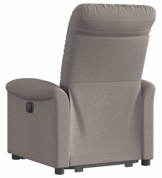 Zvedací polohovací křeslo taupe textil 3303261
