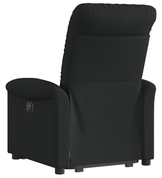 Zvedací polohovací křeslo černé textil 3303256