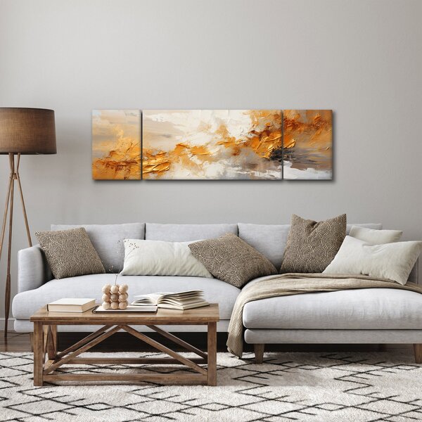 Obraz - Zlatá textura (170x50 cm)