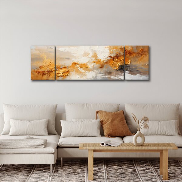 Obraz - Zlatá textura (170x50 cm)