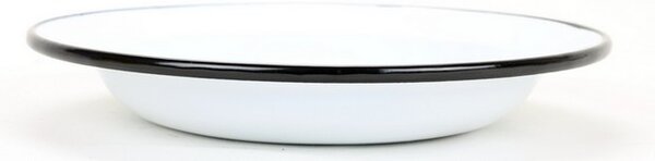Smaltovaný talíř hluboký bílý 22cm/ 0,8l, vyrobeno pro BELIS/SFINX