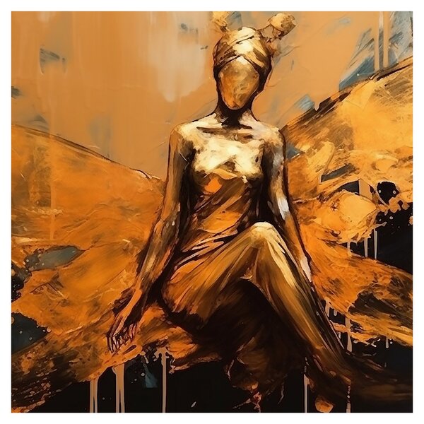 Obraz - Abstrakce víly (30x30 cm)