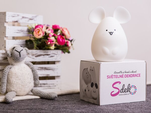 Sdeko Dětská noční lampička myš baby