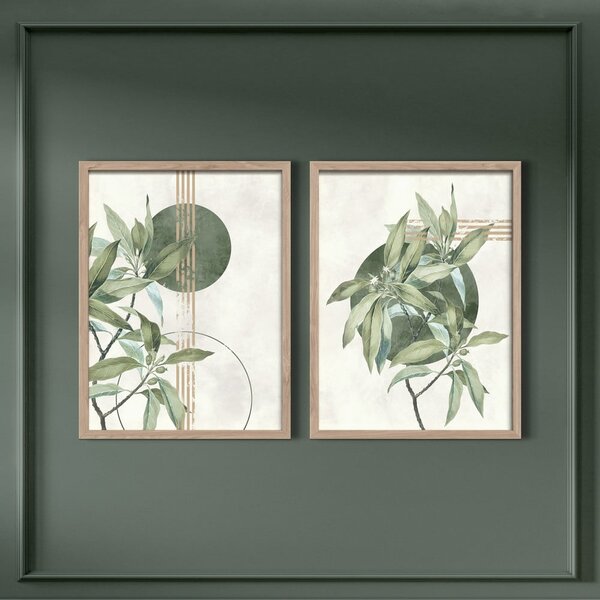 Obrazy v sadě 2 ks 30x40 cm Green – Styler