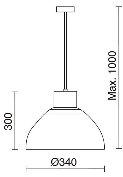 Exo Valan C E27 závěsné svítidlo moka