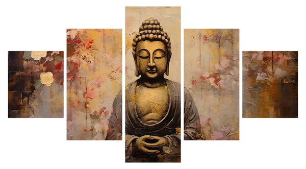 Obraz - Buddha, malba (125x70 cm)