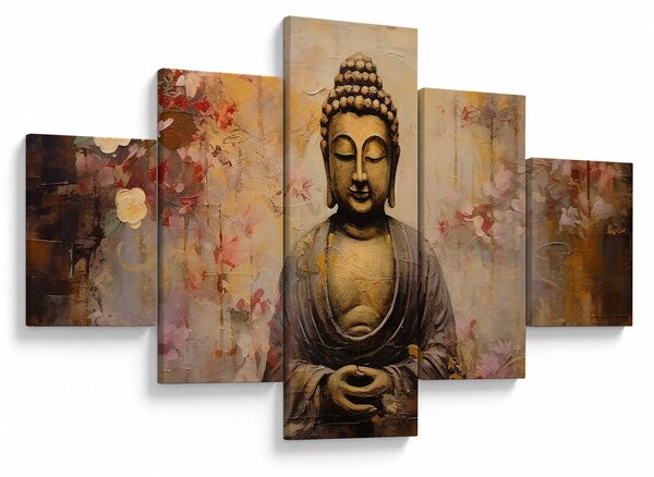 Obraz - Buddha, malba (125x70 cm)