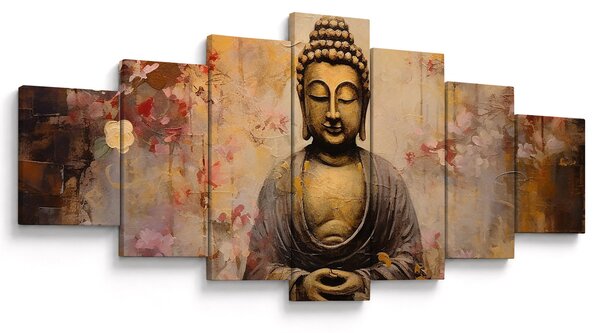 Obraz - Buddha, malba (210x100 cm)