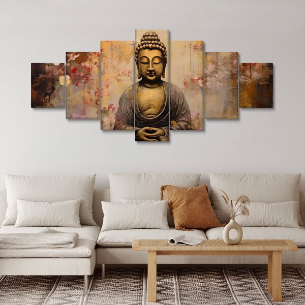 Obraz - Buddha, malba (210x100 cm)