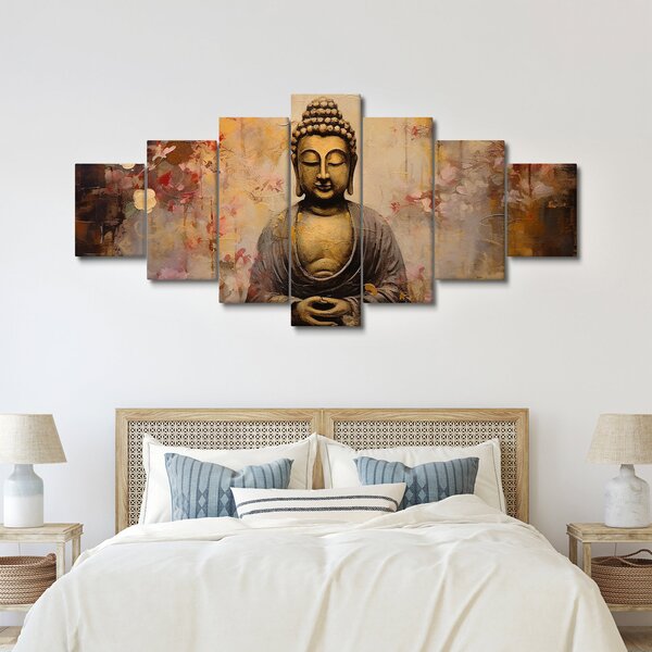 Obraz - Buddha, malba (210x100 cm)