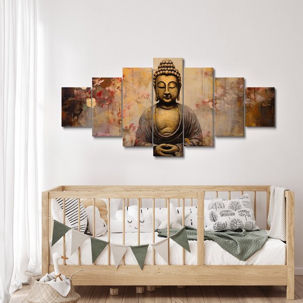 Obraz - Buddha, malba (210x100 cm)
