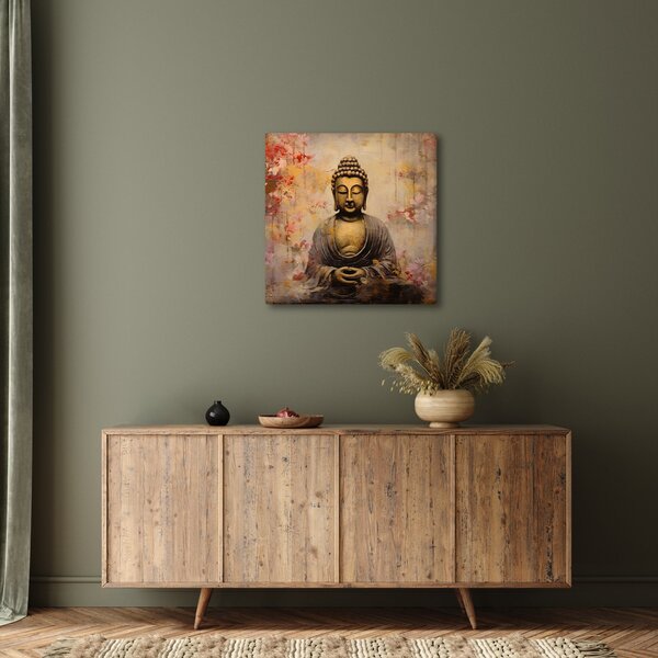 Obraz - Buddha, malba (30x30 cm)
