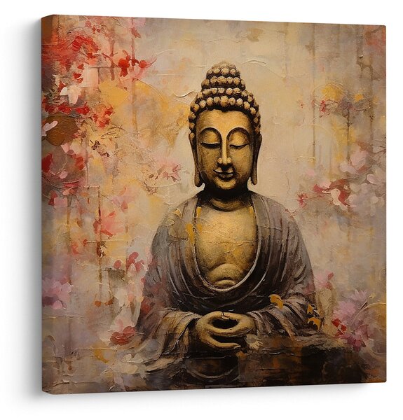 Obraz - Buddha, malba (30x30 cm)