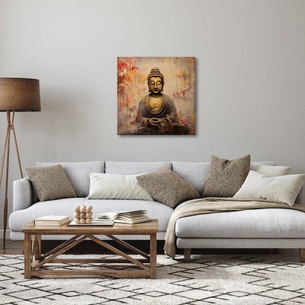 Obraz - Buddha, malba (30x30 cm)