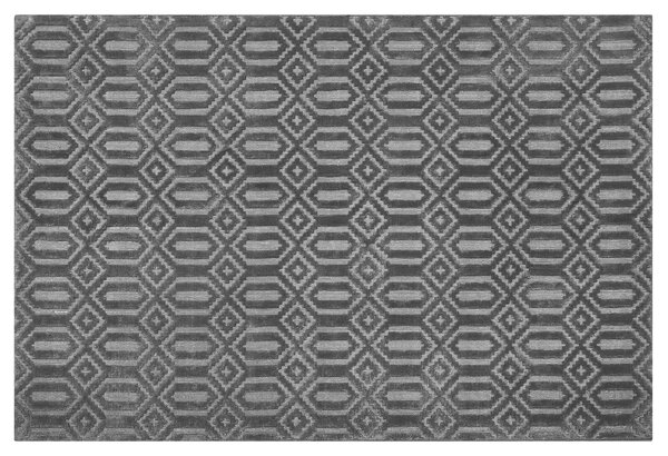Koberec ADATEPE Tmavě šedá 140 x 200 cm Viskóza