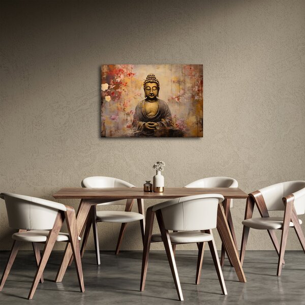 Obraz - Buddha, malba (70x50 cm)