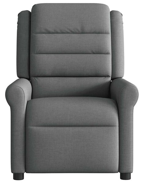 Elektrické masážní polohovací křeslo tmavě šedé textil 3303305