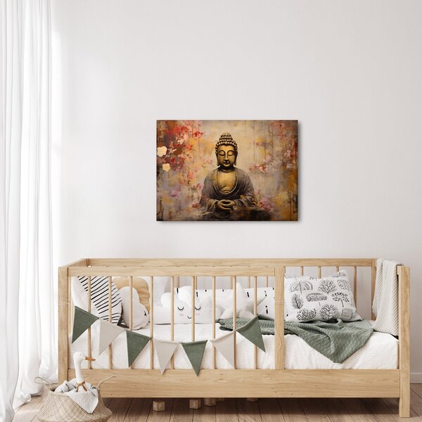 Obraz - Buddha, malba (70x50 cm)