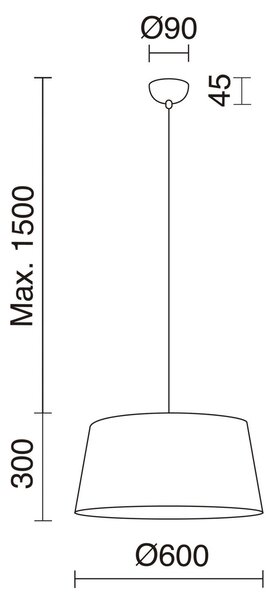 Exo Selma XL E27 závěsné svítidlo stříbrné