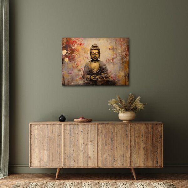 Obraz - Buddha, malba (70x50 cm)