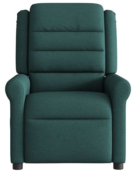 Elektrické masážní polohovací křeslo tmavě zelené textil 3303310