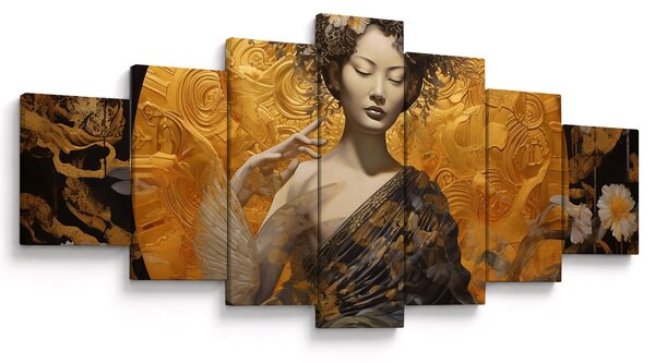 Obraz - Japonská dáma (210x100 cm)