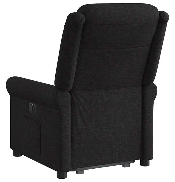 Zvedací polohovací křeslo černé textil 3303316