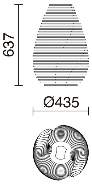 Exo Twist T GX53 stolní svítidlo