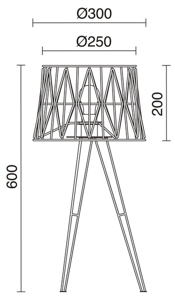 Exo Tess T E27 stolní svítidlo