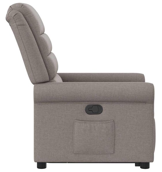 Zvedací polohovací křeslo taupe textil 3303321