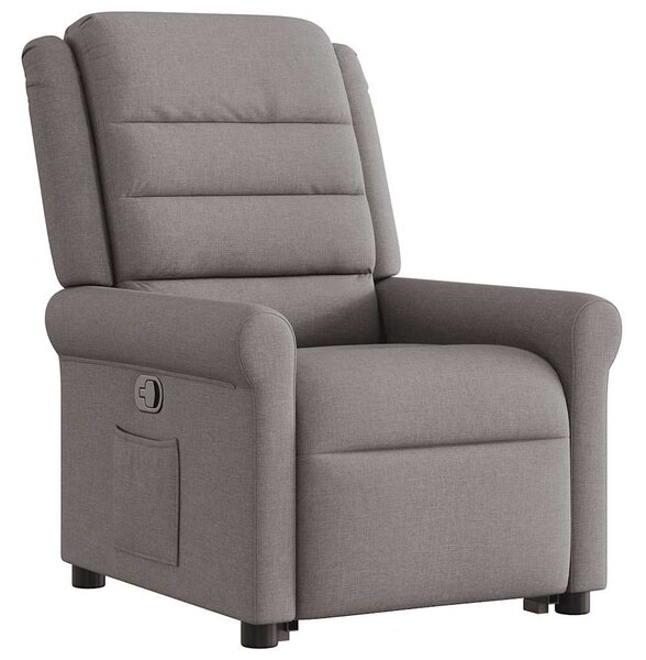 Zvedací polohovací křeslo taupe textil 3303321