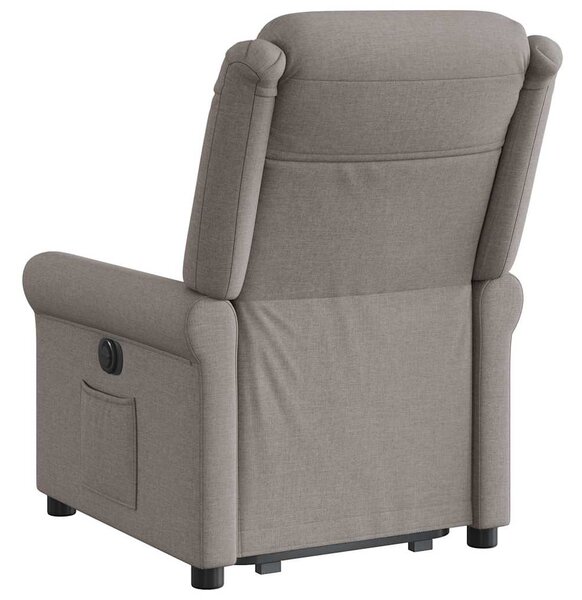Zvedací polohovací křeslo taupe textil 3303321