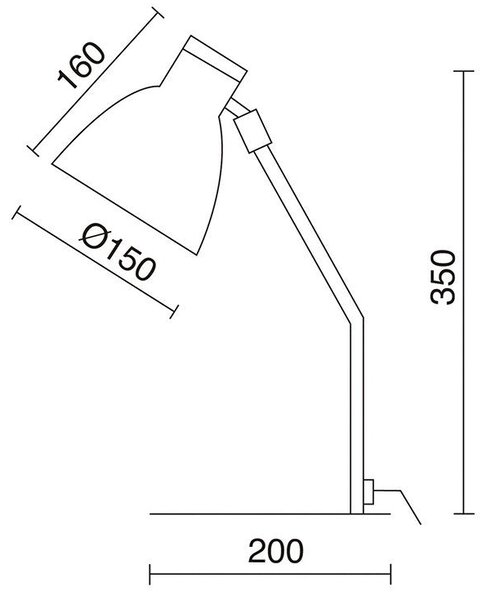 Exo Valan T E27 stolní svítidlo moka